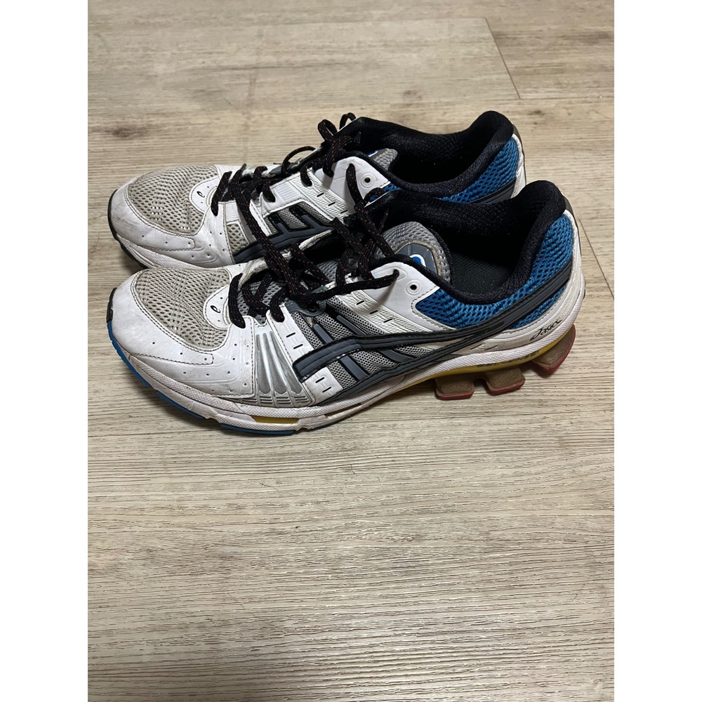 Asics Gel-Kinsei OG White Black Royal Blue Running Shoes 1021A117 Mens 11.5
